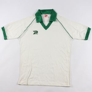 80s Patrick Mens Medium Soccer Jersey MSU White